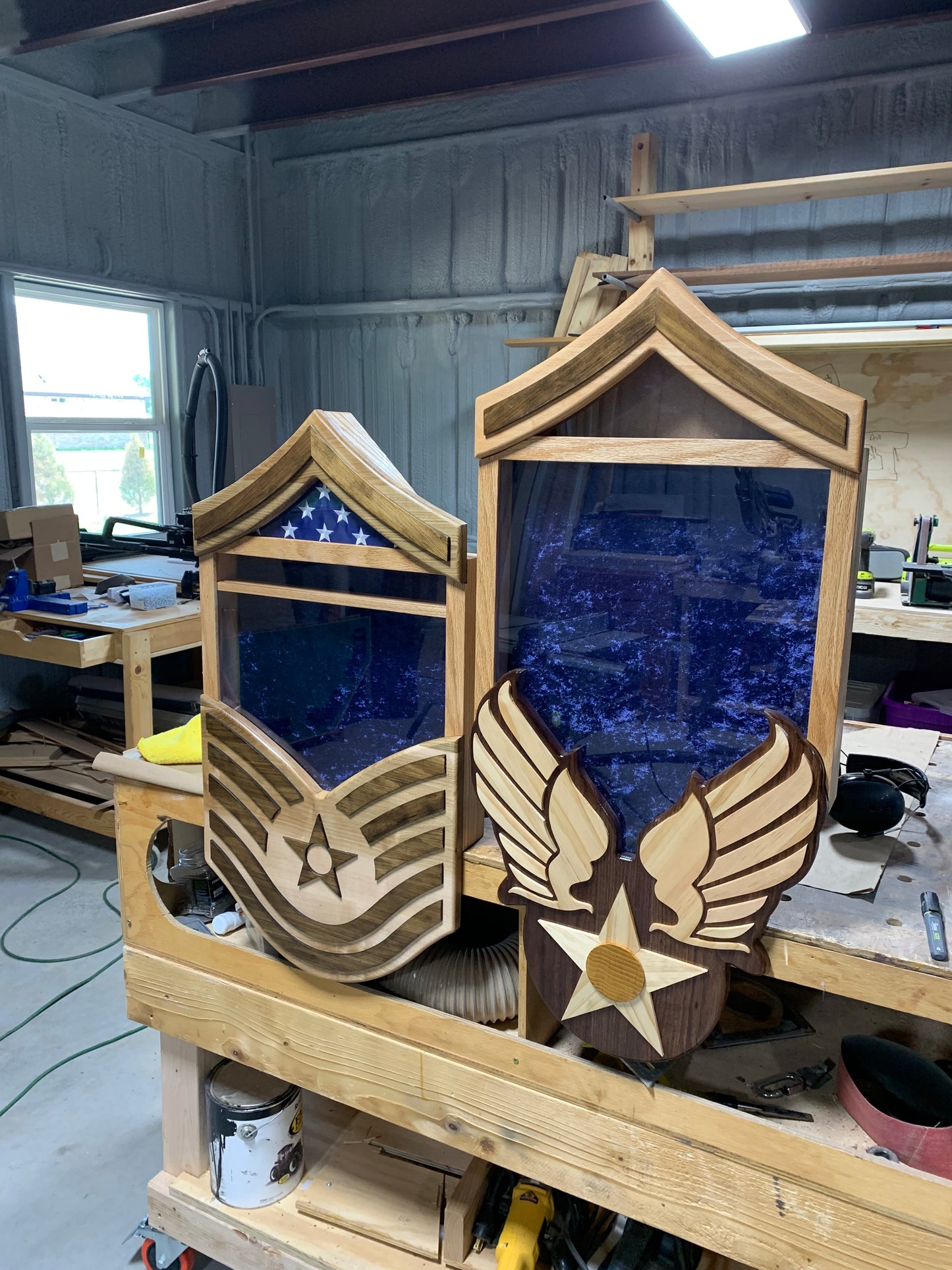 Master Sergeant Heritage Air Force Retirement Shadow Box – Custom Military Keepsake