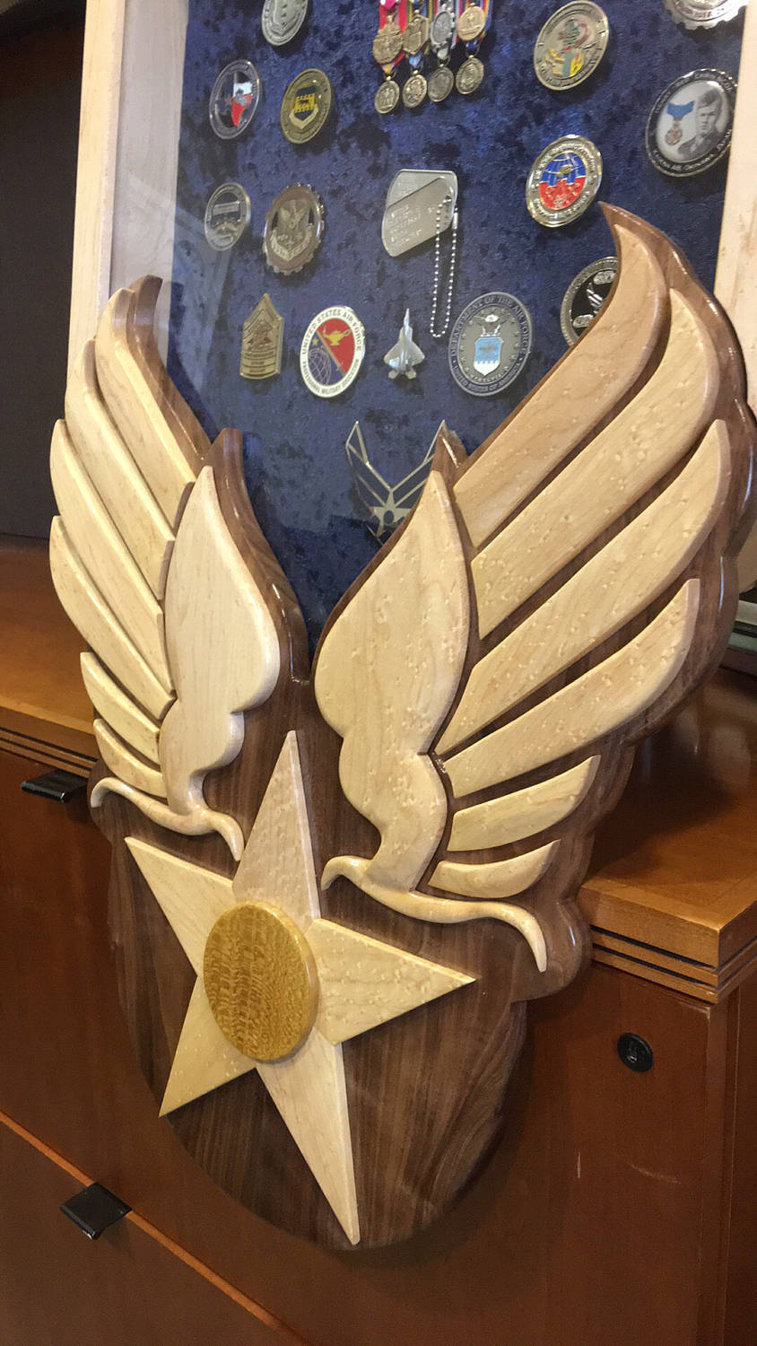Heritage Air Force Retirement Shadow Box – Custom Military Keepsake