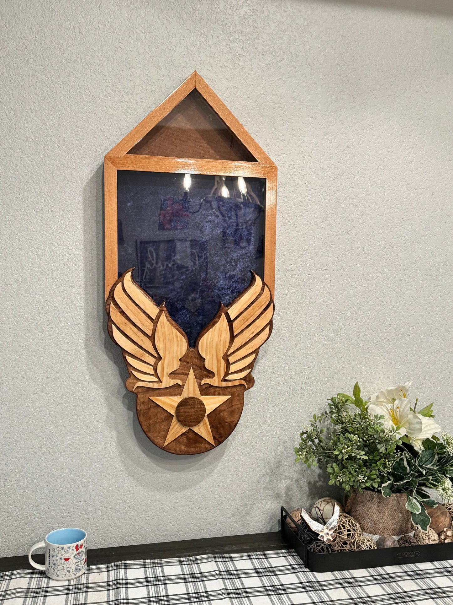 Heritage Air Force Retirement Shadow Box – Custom Military Keepsake